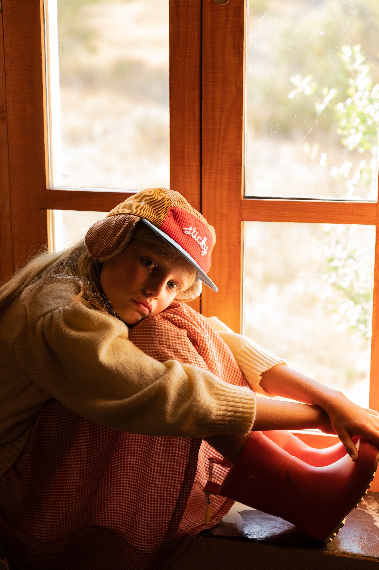 Sticky Corduroy Cap | LADYBIRD RED