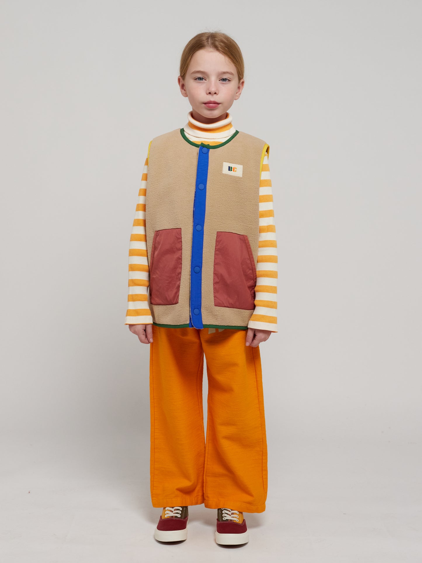 Polar Fleece Vest | COLOR BLOCK
