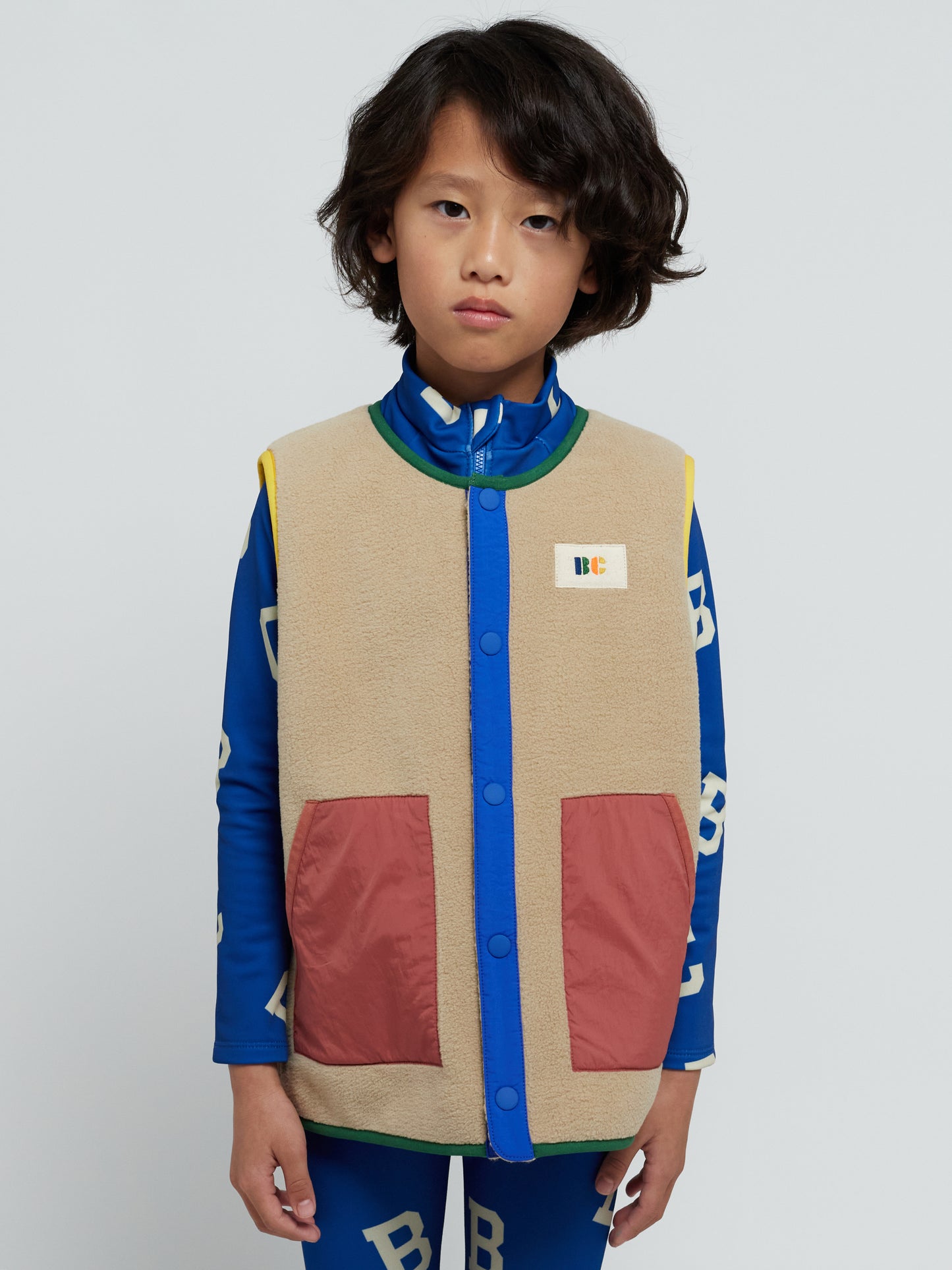 Polar Fleece Vest | COLOR BLOCK