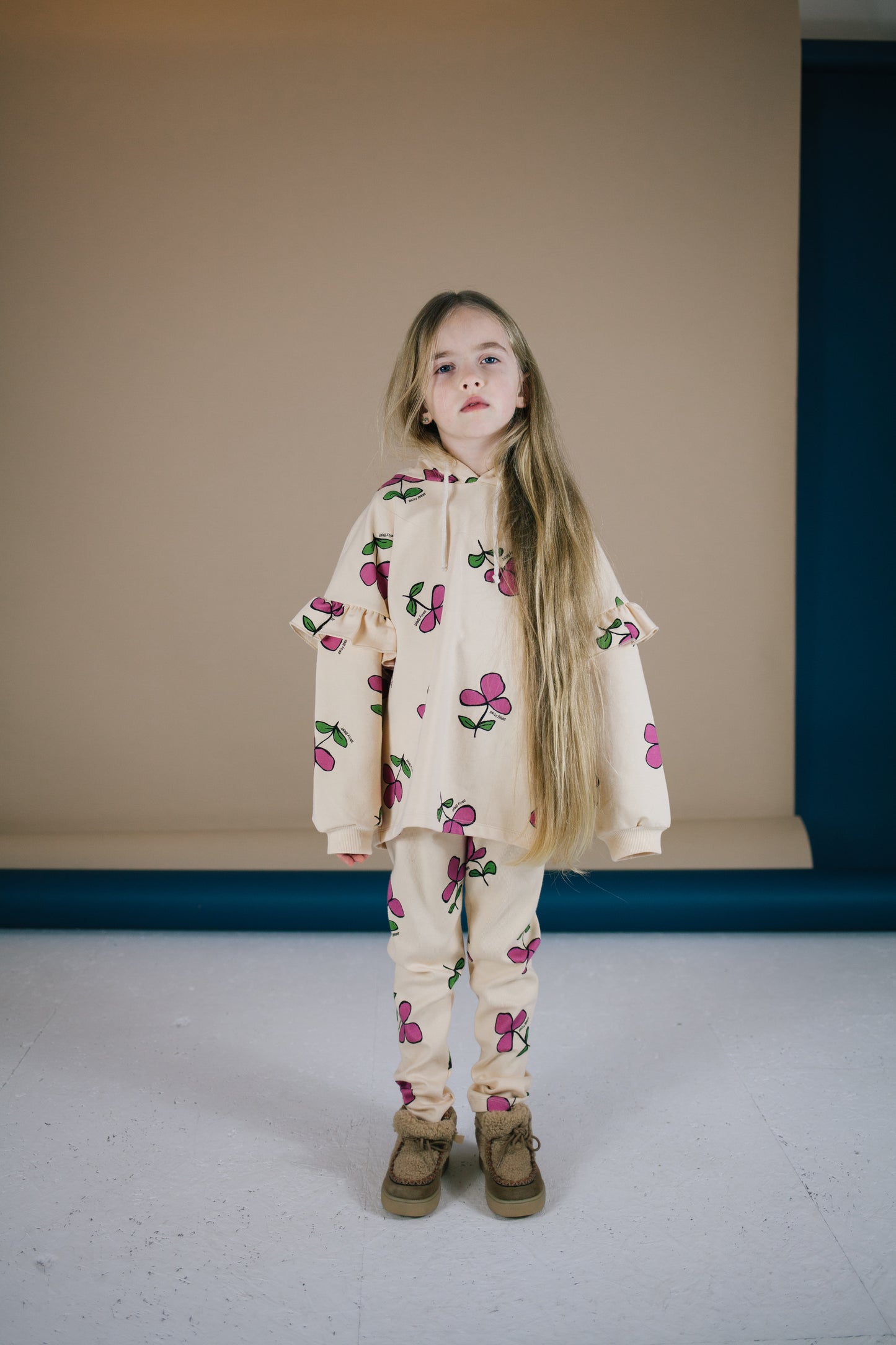 Daily Flower Hoodie Sweater | SAND