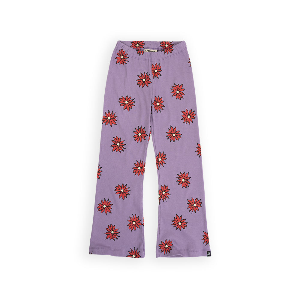 Velvet Flared Leggings | DAHLIA