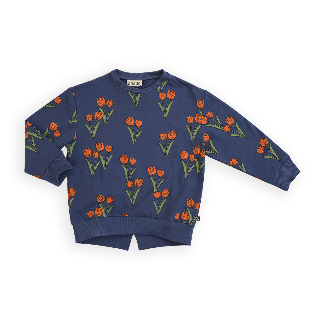 Sweatshirt with Split Back | TULIPS