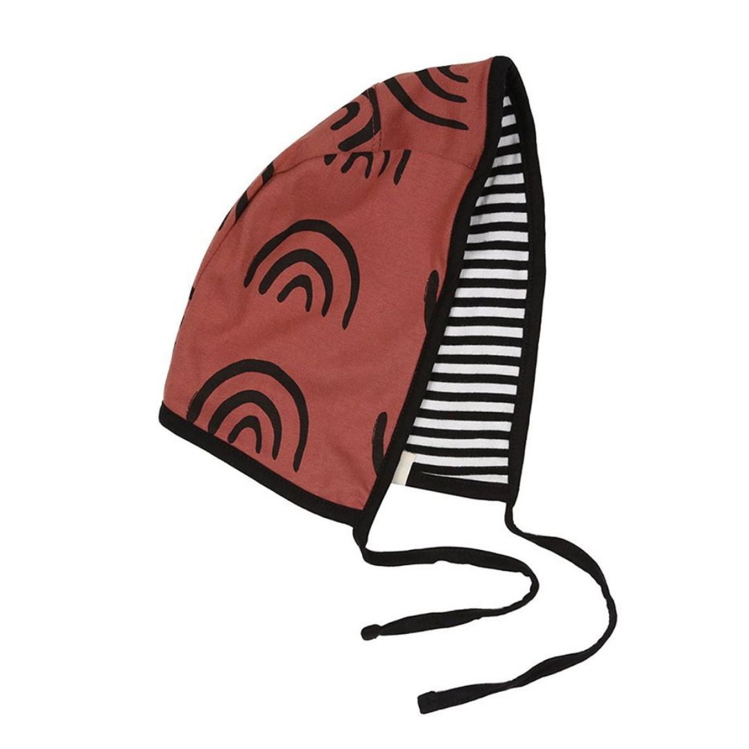 Reversible Bonnet | Rainbow Stripes