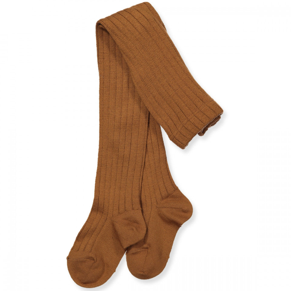 Ribbed Strumpfhose | Cinnamon #688
