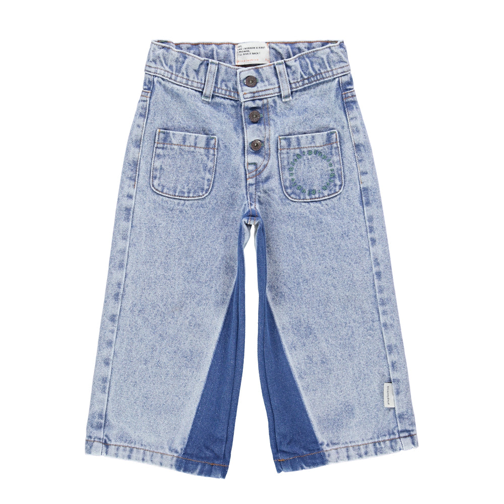 Flare Trousers | WASHED DENIM