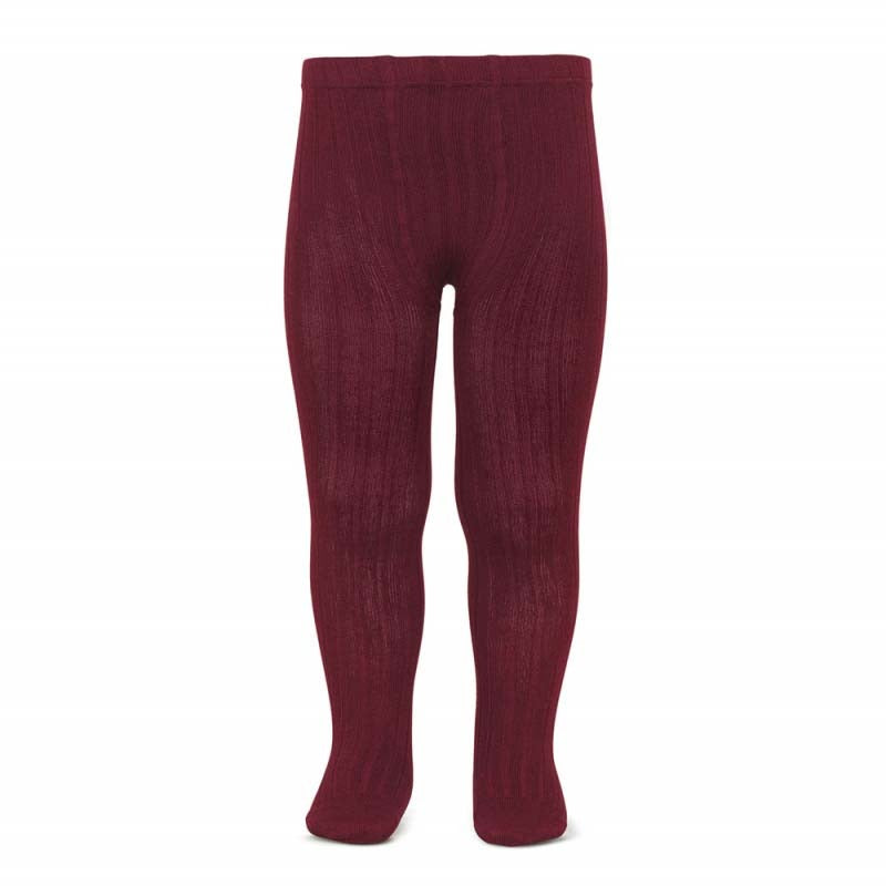 Ribbed Strumpfhose | Bordeaux #575