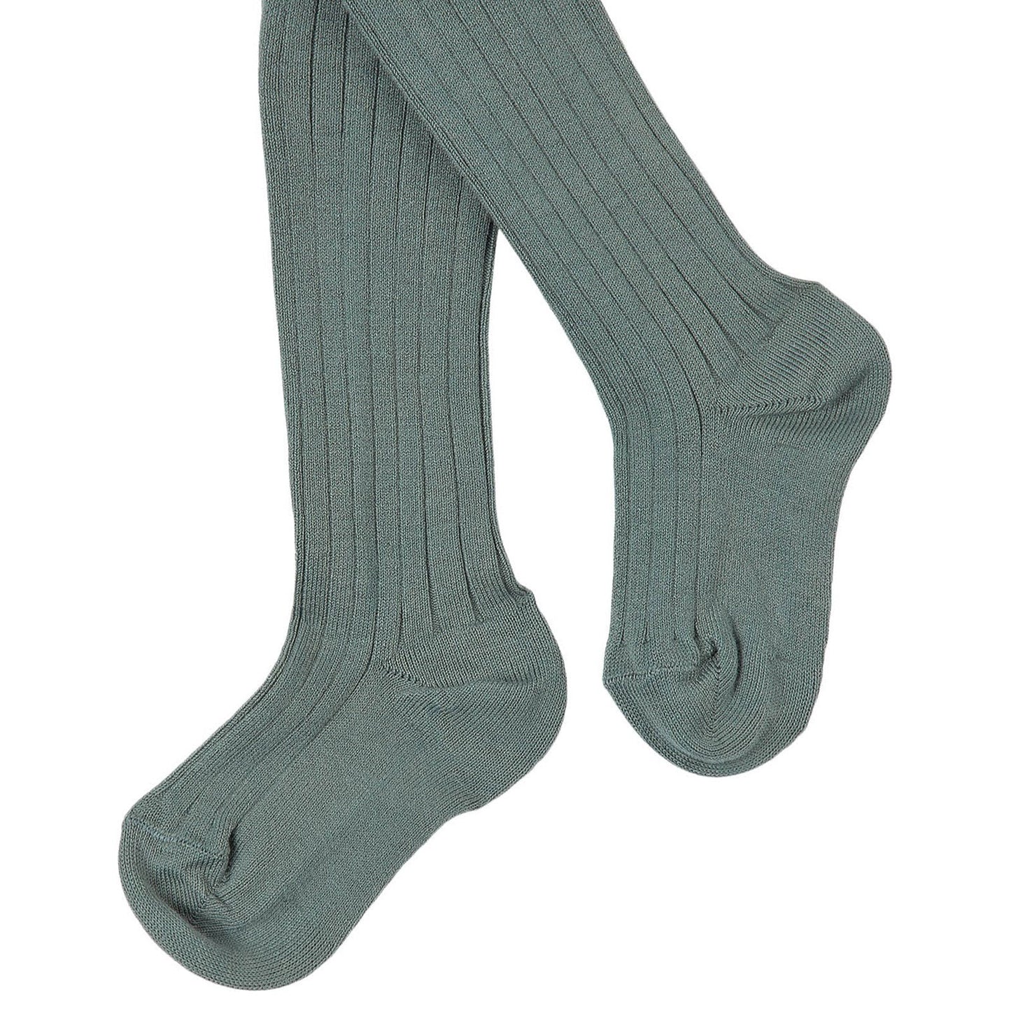 Ribbed Strumpfhose | Lichen Green #761