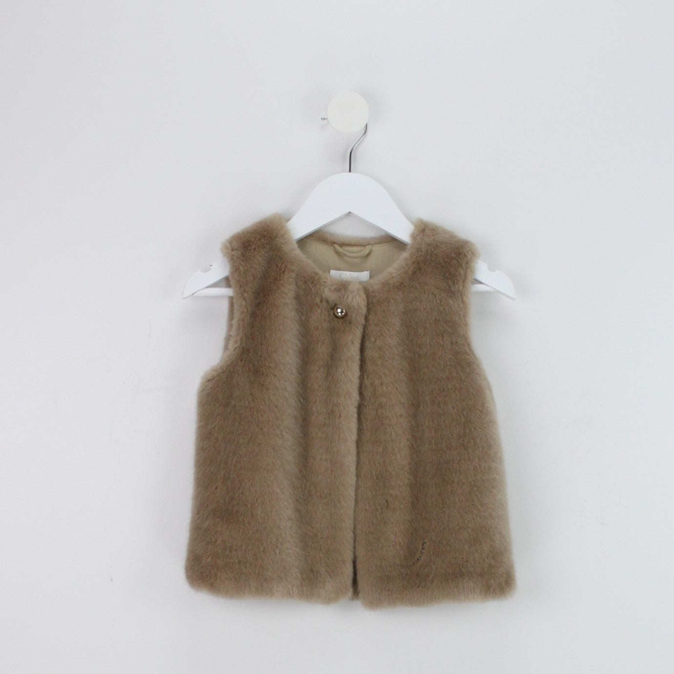 CHLOÈ Pre-loved Faux Fur Weste (5Y)