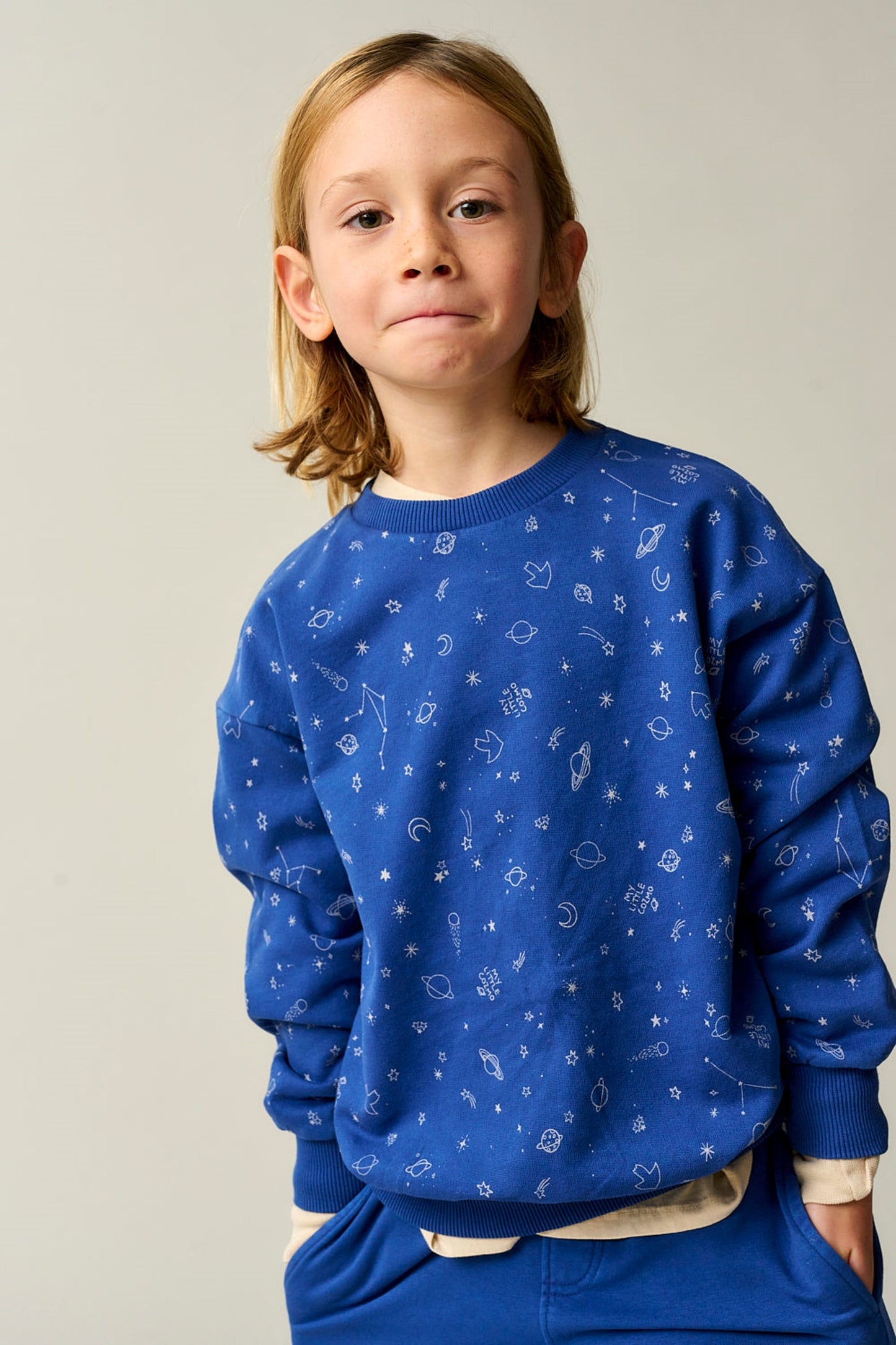 Cozmo Plush Sweatshirt | BLUE