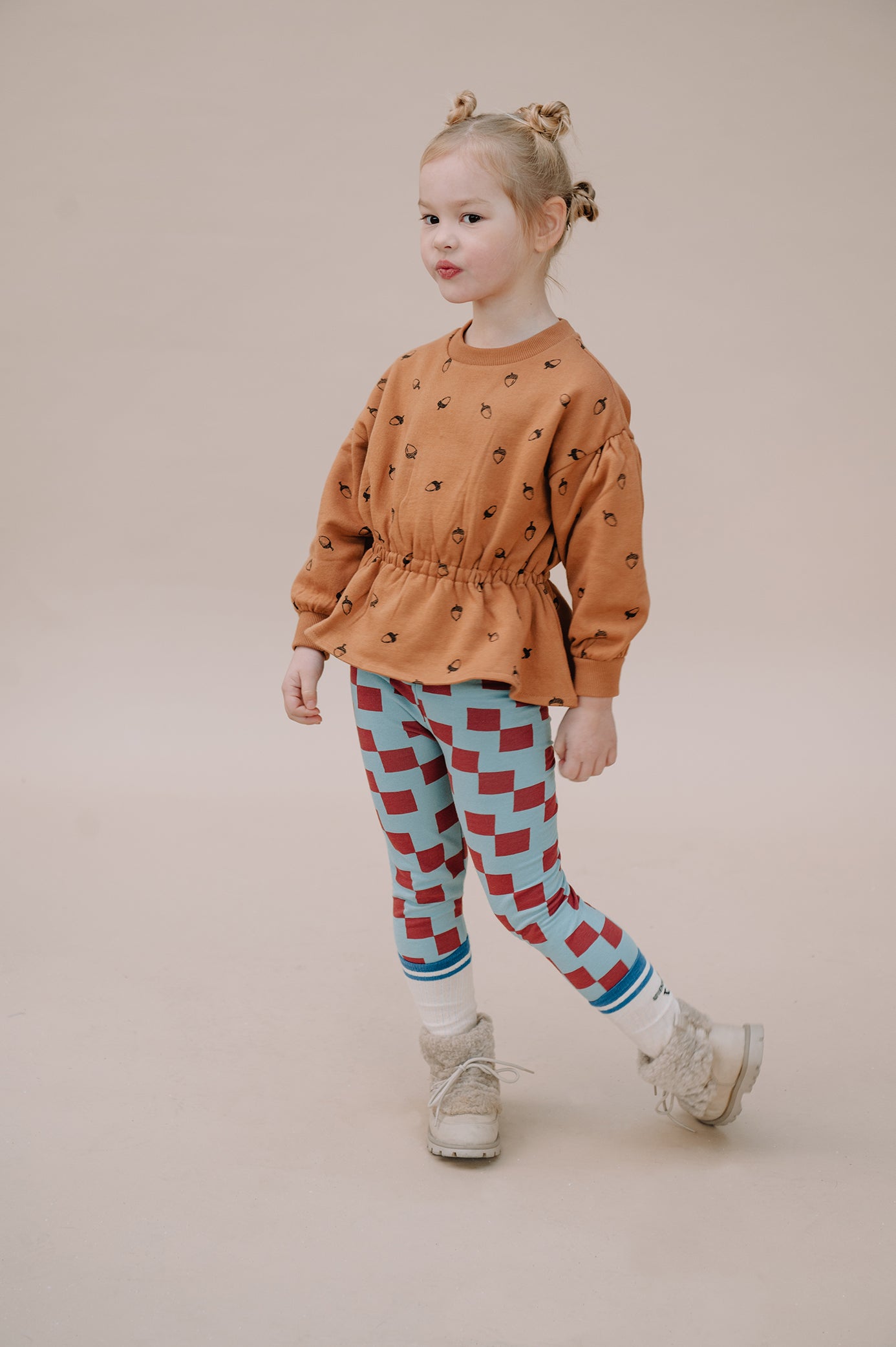 Leggings " Block" | ICE BLUE