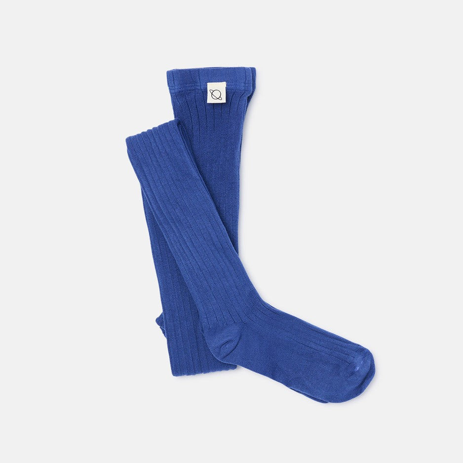 Organic Comfort RIB Strumpfhose / Tights | BLUE