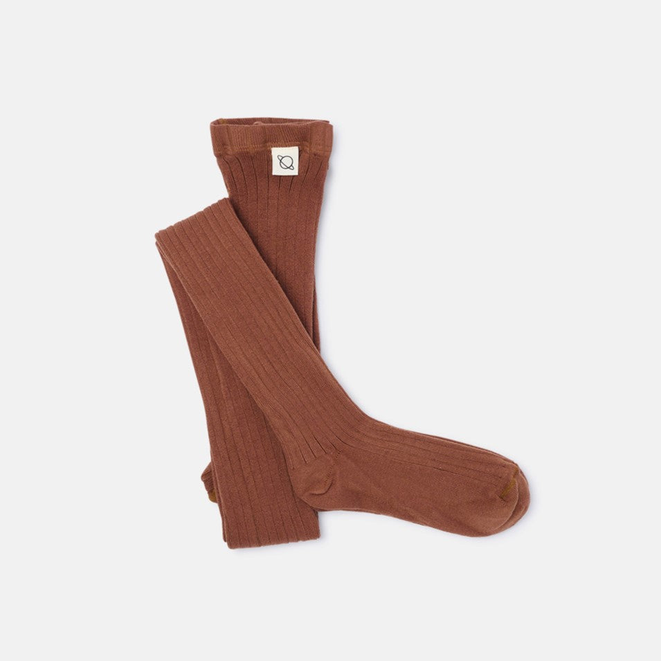 Organic Comfort RIB Strumpfhose / Tights | BROWN