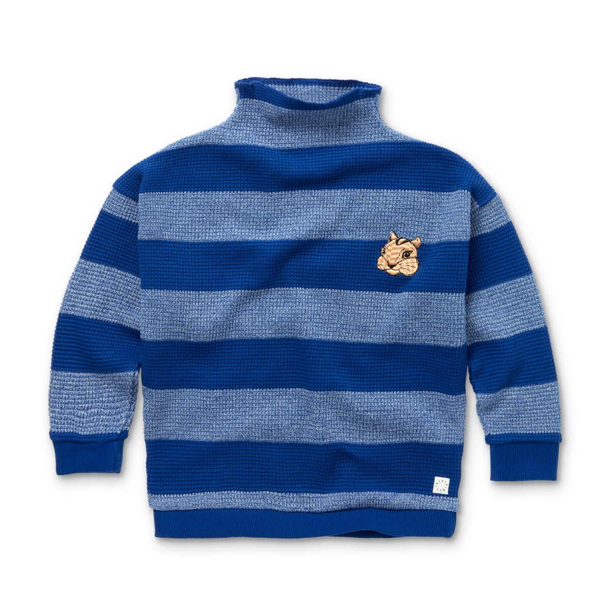 Waffle-Sweater "Meele Stripe" | ULTRA BLUE