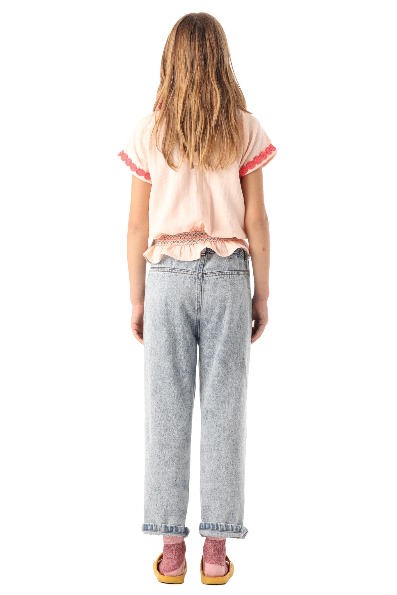 Flare Trousers | WASHED DENIM