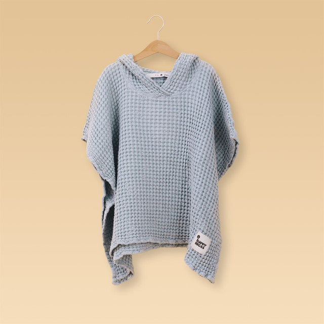 Waffle Badeponcho / Bath Towel | Sky Blue