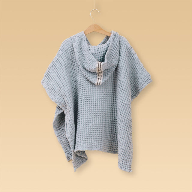 Waffle Badeponcho / Bath Towel | Sky Blue