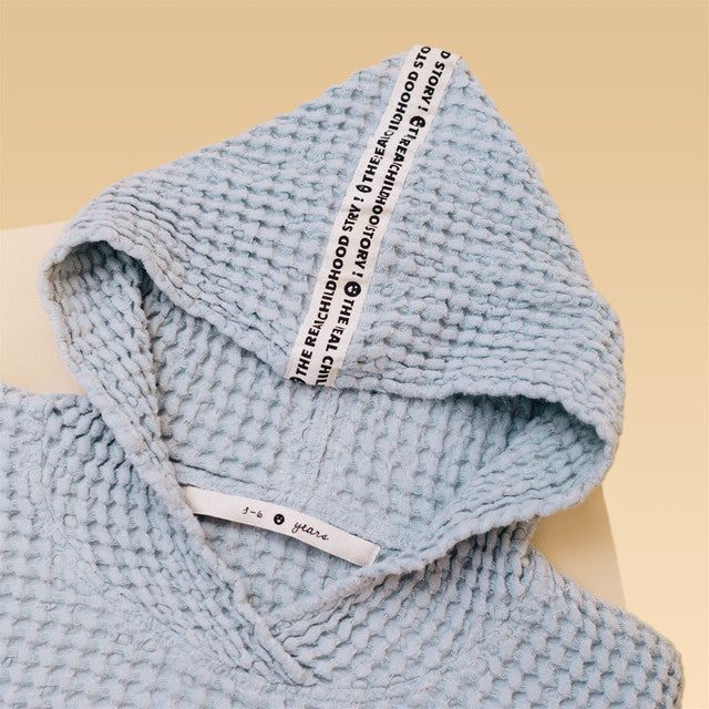 Waffle Badeponcho / Bath Towel | Sky Blue