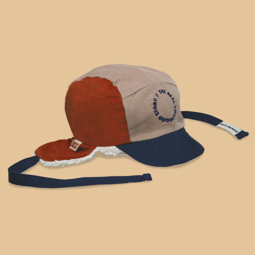 Organic Cotton Plush Cap | CHESTNUT