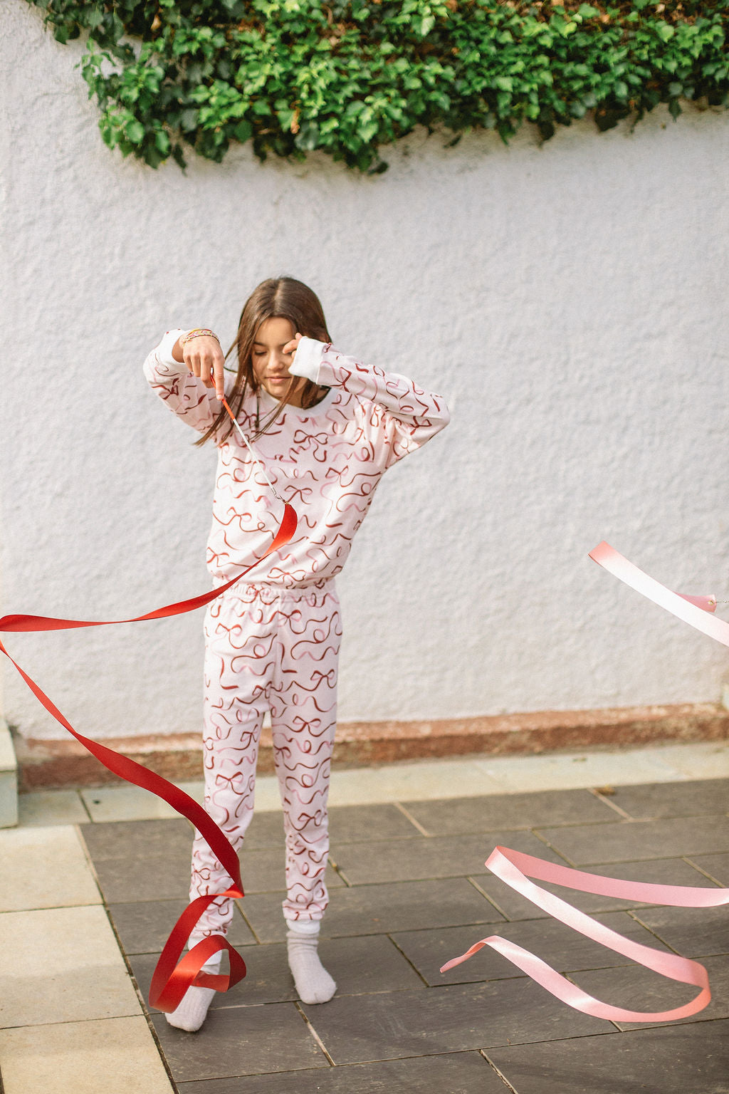 Kids Classic Pyjamas | HOLIDAY RIBBON