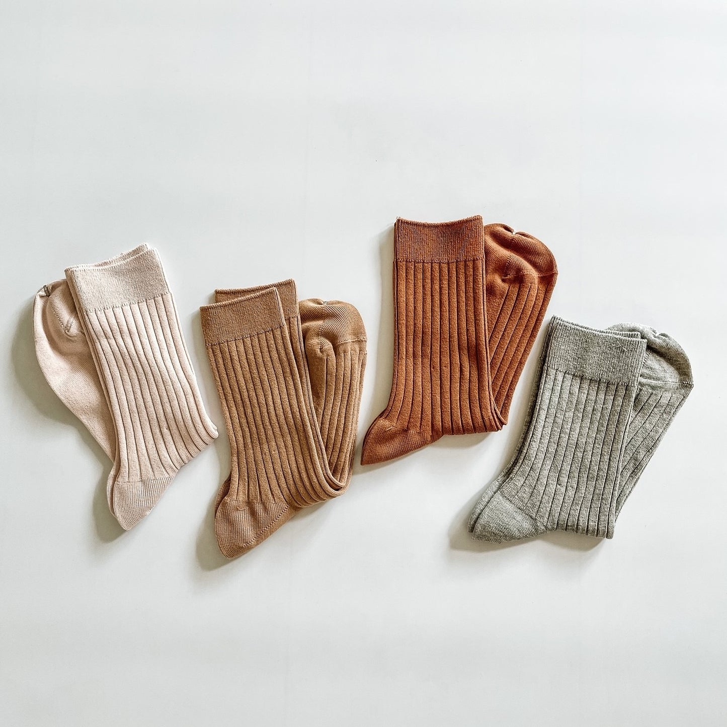 Ribbed Socks - Grey