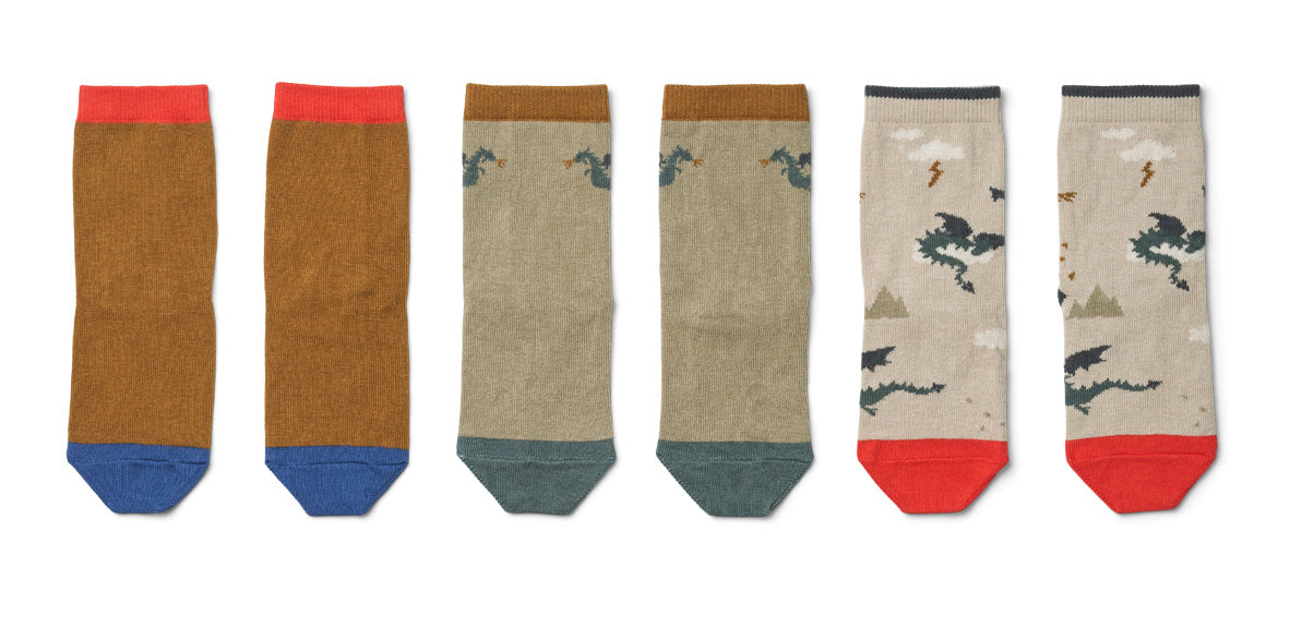 SILAS Cotton Socken 3-er Pack | Little Dragon