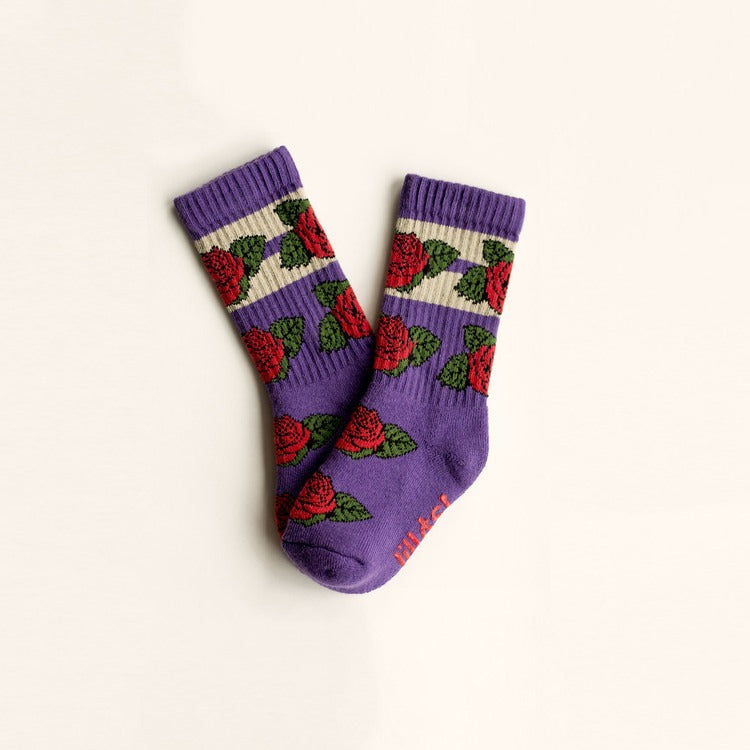 Retro Socks | "ROSES ARE RED"