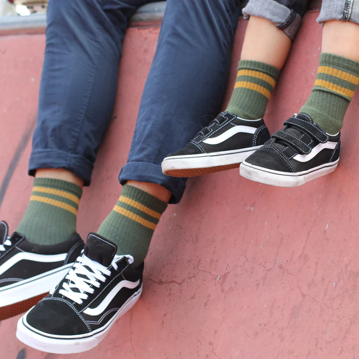 Retro Socks | "SALSA VERDE"