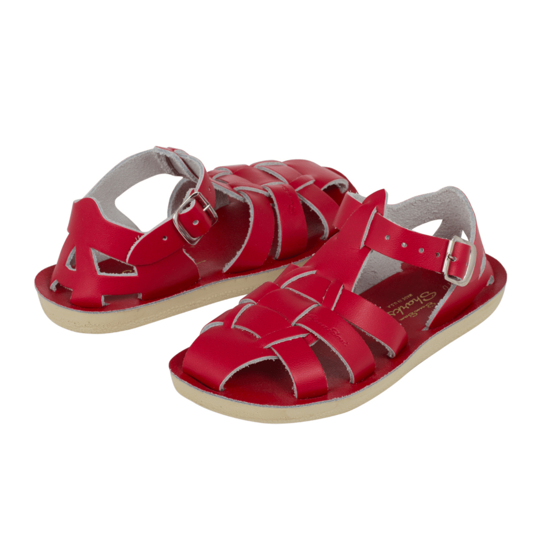 "Shark" Sandals - Red