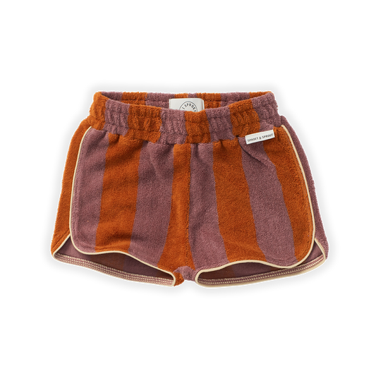 Terry Sport Shorts | STRIPES Orchid