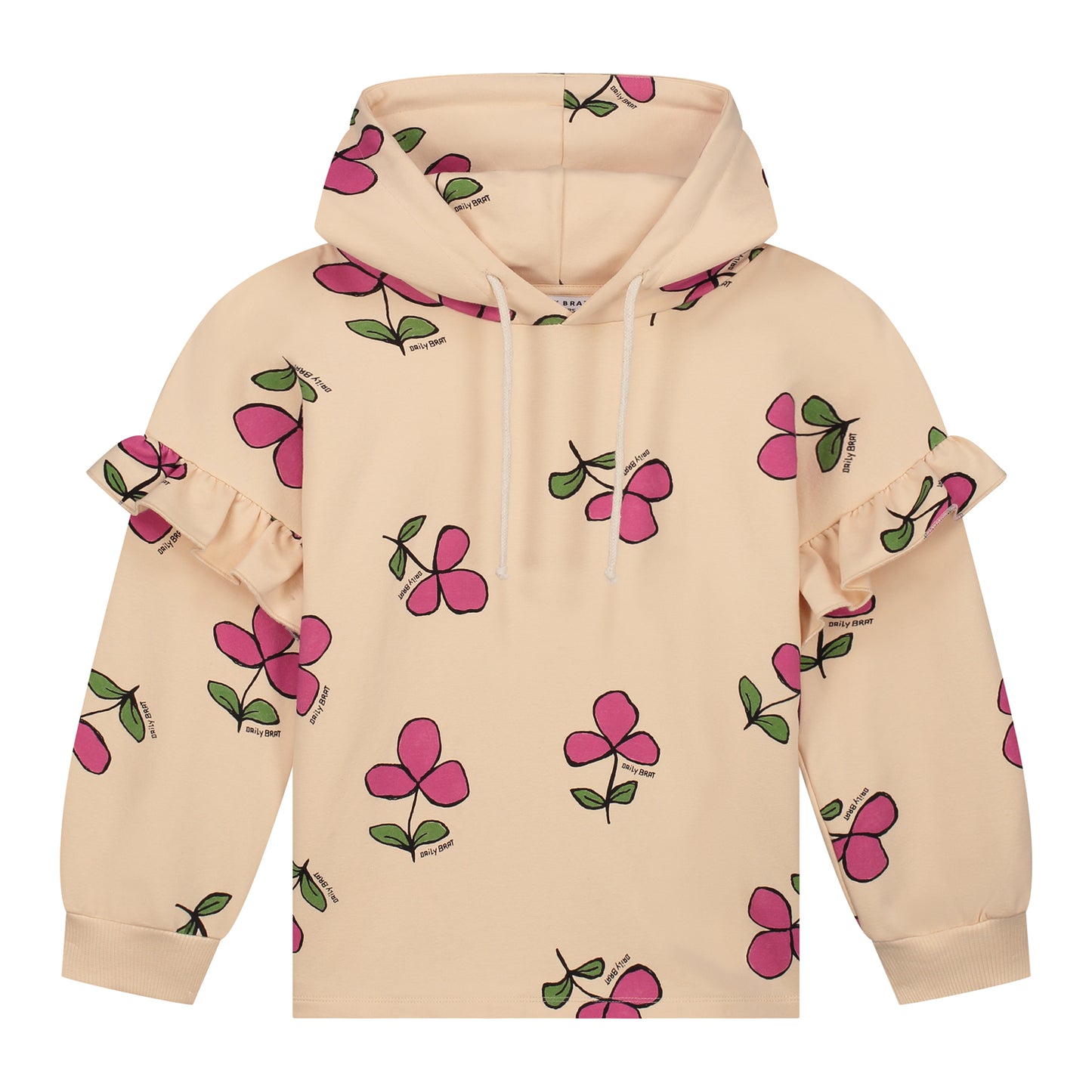 Daily Flower Hoodie Sweater | SAND