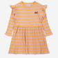 Ruffel Dress | HORIZONTAL STRIPES