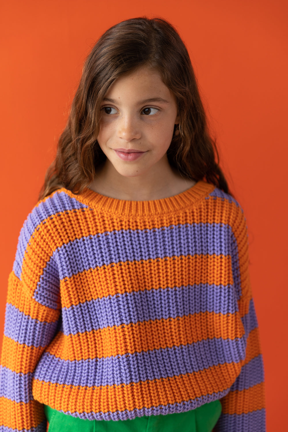 Chunky Knitted Sweater | HAPPY STRIPES