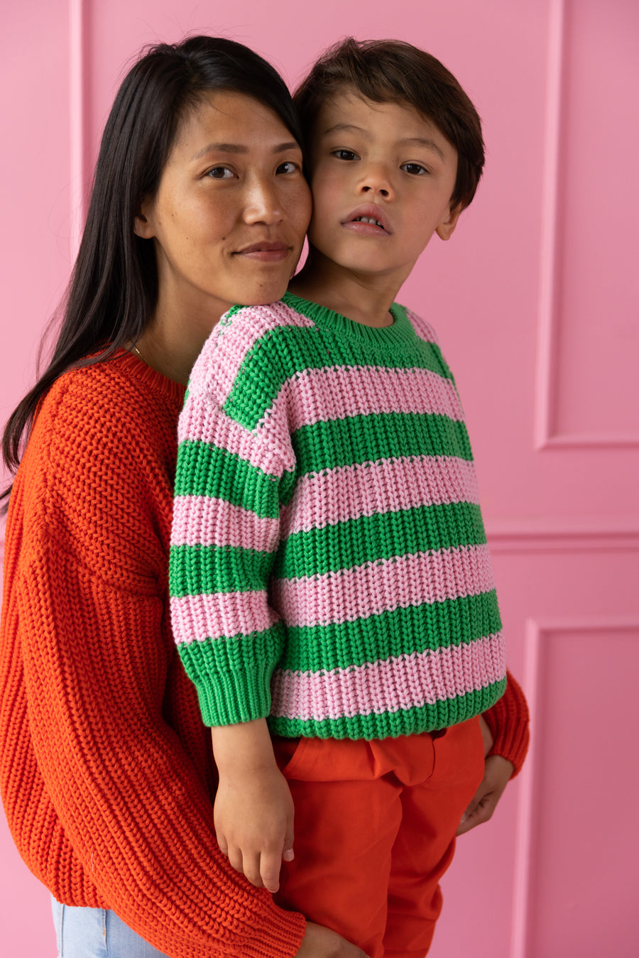 Chunky Knitted Sweater | SPRING STRIPES