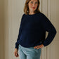 MOM Chunky Knitted Sweater | NAVY