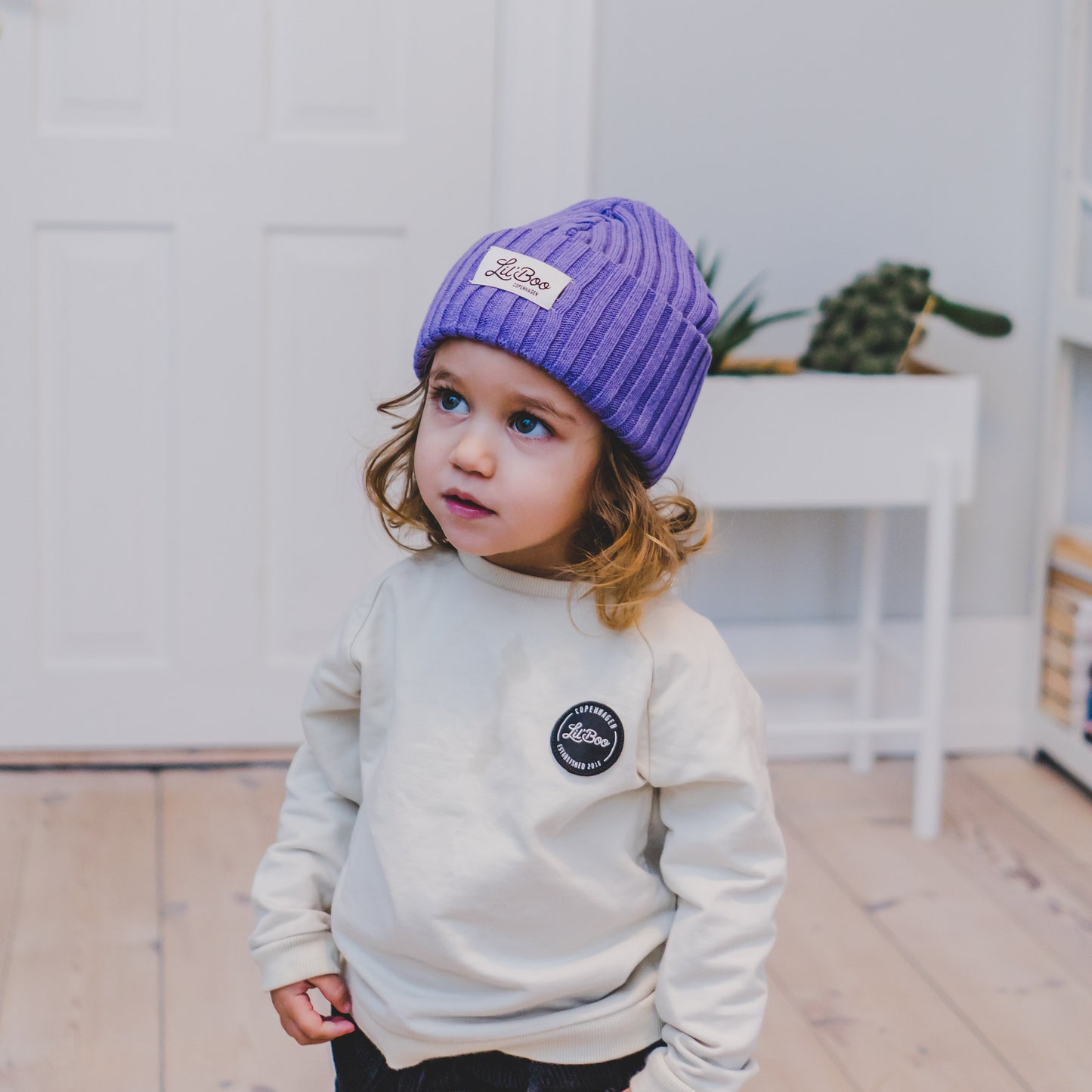 OUTDOORSY Wool Beanie | Purple