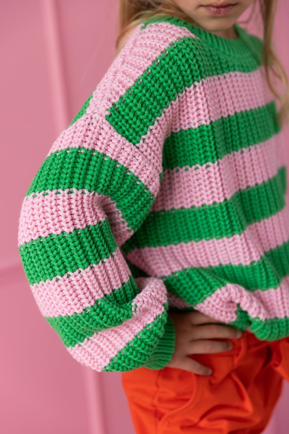 Chunky Knitted Sweater | SPRING STRIPES