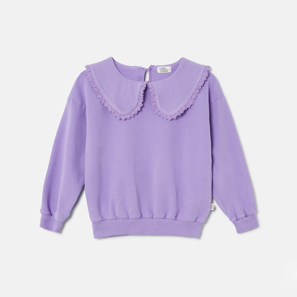 Soft-Touch Ruffle Sweatshirt | MAUVE
