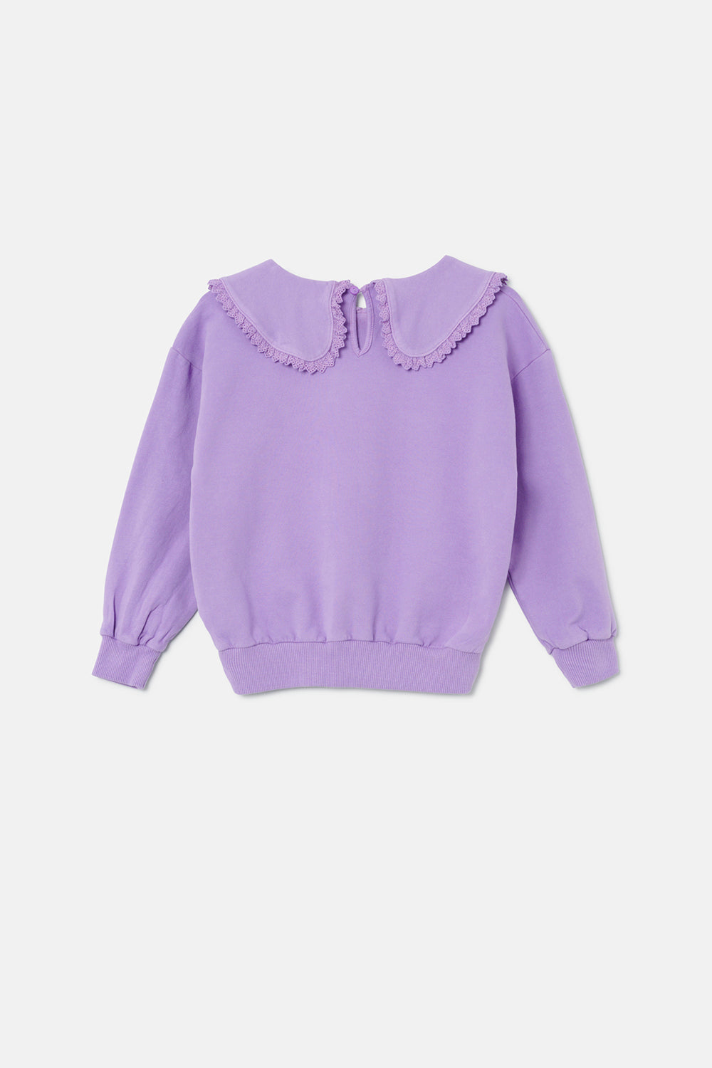 Soft-Touch Ruffle Sweatshirt | MAUVE