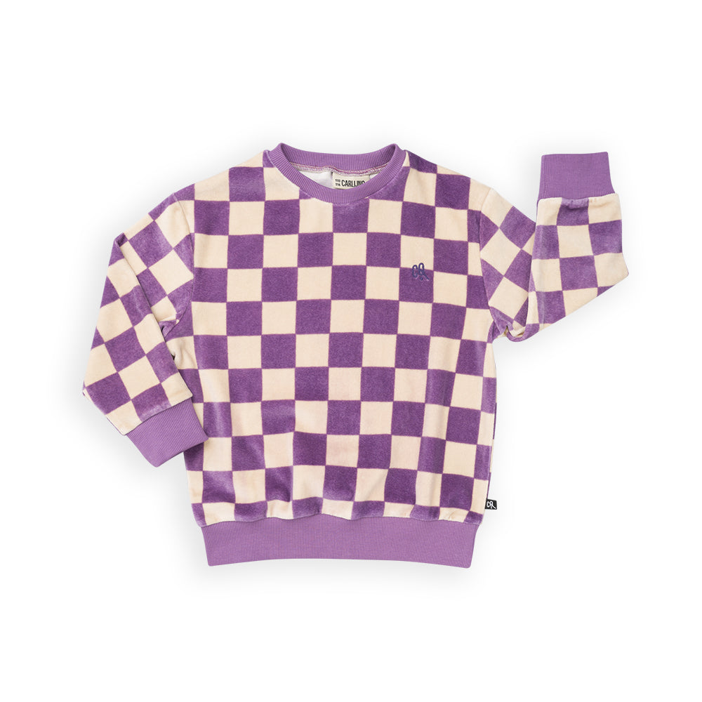 Velvet Sweatshirt | CHECKERS
