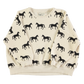 Sweatshirt | ECRU BLACK HORSES