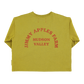 Long Sleeve T-Shirt | OLIVE GREEN APPLE PRINT