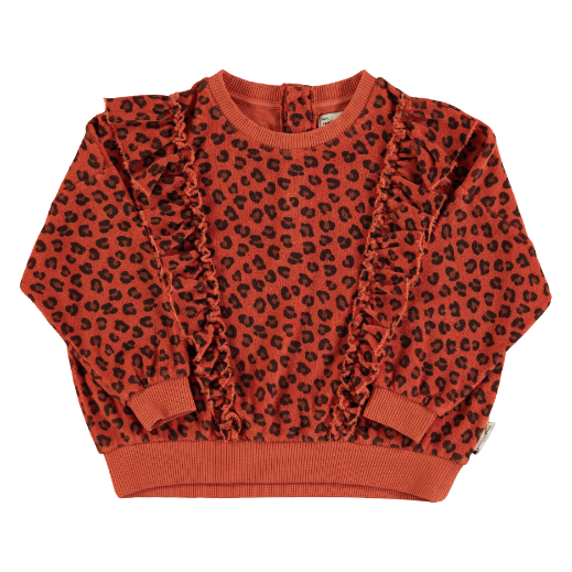 Terry Sweatshirt | TERRACOTTA ANIMAL PRINT