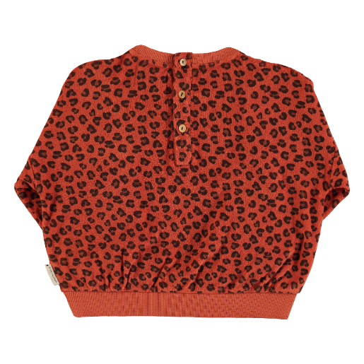 Terry Sweatshirt | TERRACOTTA ANIMAL PRINT