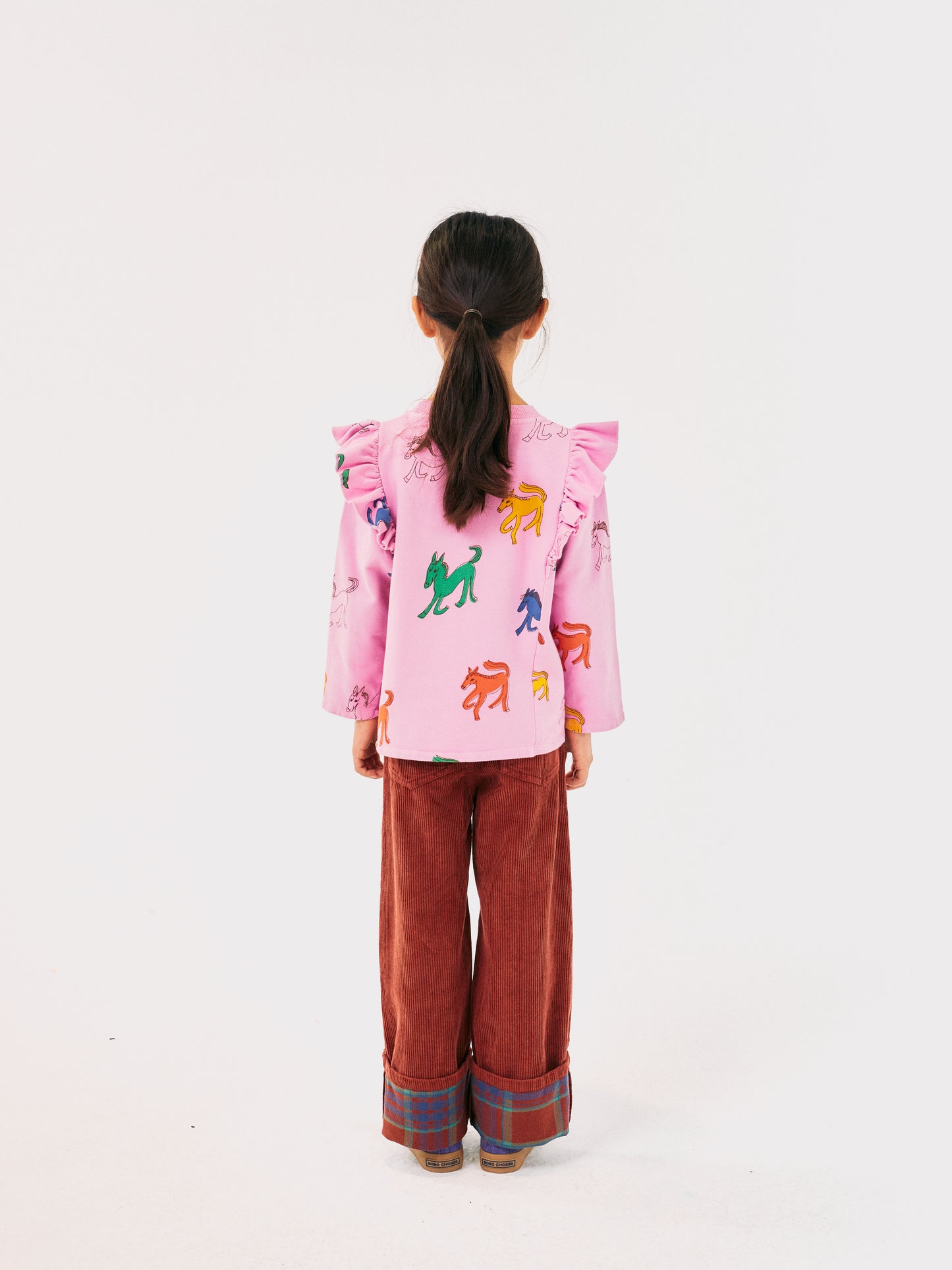 All Over Ruffle Sweatshirt | WONDER HORSE