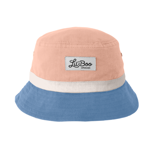 Block Bucket Hat | Peach