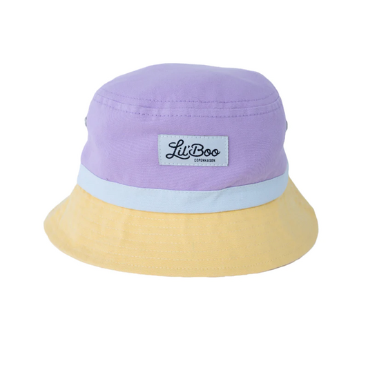 Block Bucket Hat | LIGHT PURPLE / YELLOW