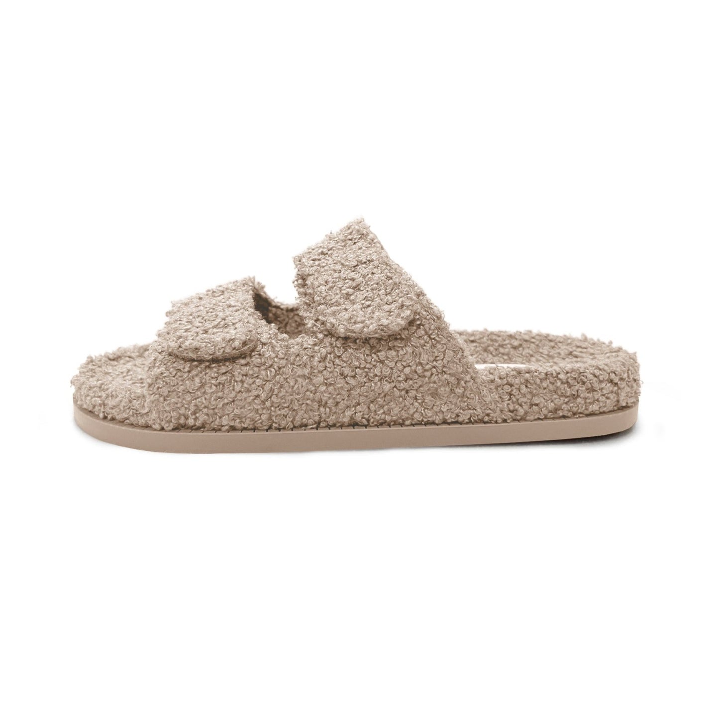 PRE-ORDER: ADULT | EVU Fleece Sandals / Hausschuhe - LATTE