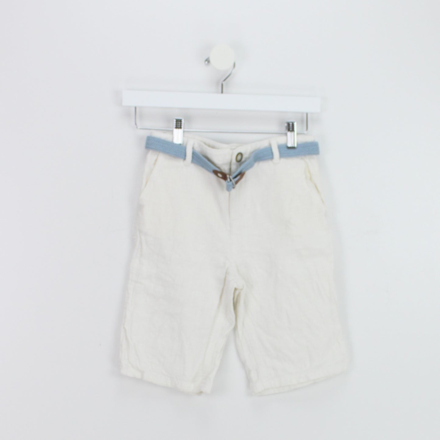 GINGERSNAPS Pre-loved Leinen Shorts mit Gürtel (8Y)