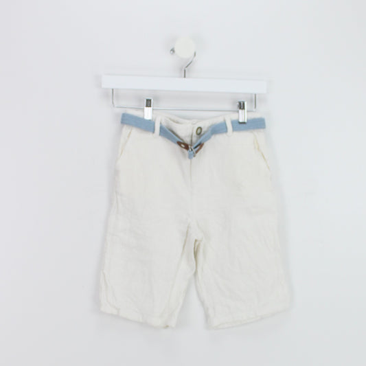 GINGERSNAPS Pre-loved Leinen Shorts mit Gürtel (8Y)