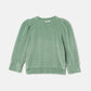 Velour Puff Sweatshirt | GREEN